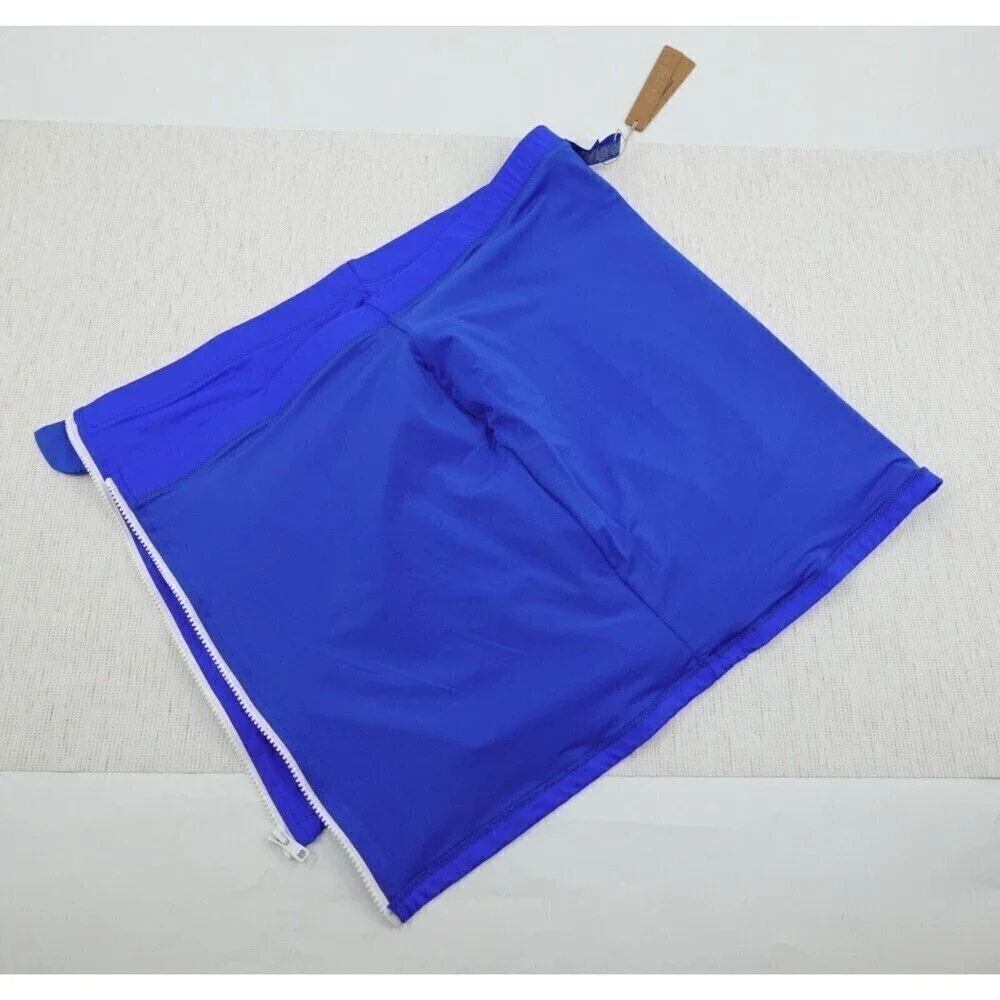 Skims Swim Sporty Mini‎ Skirt Womens 3X Cobalt Front Zipper